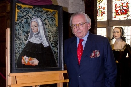David Starkey unveiling Tudor portrait March 2012
